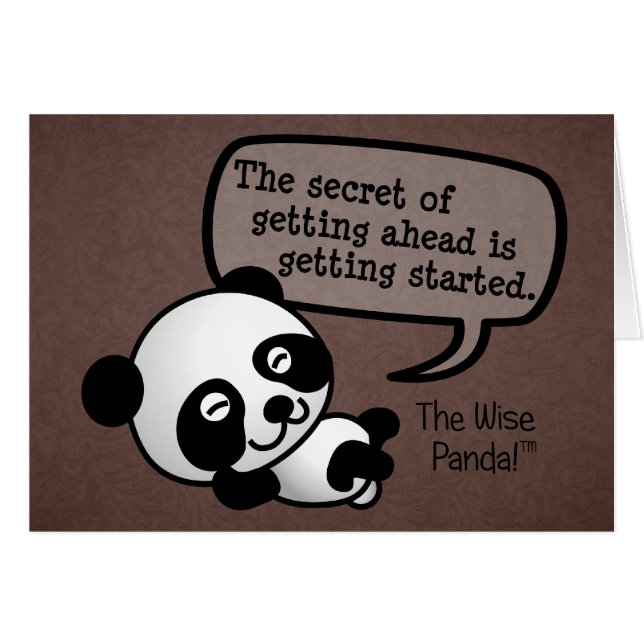 Getting ahead requires getting started (Front Horizontal)