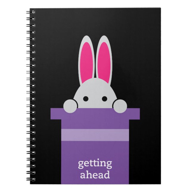 'Getting Ahead' Spiral Notebook (Front)