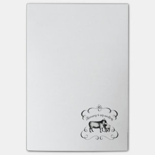 Getting Back to Our Sheep - Funny French Farm Post-it Notes
