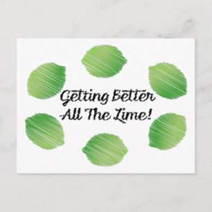 Getting Better All the Lime Holiday Postcard