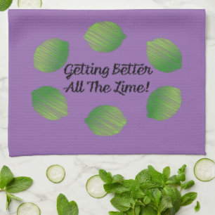 Getting Better All the Lime Tea Towel