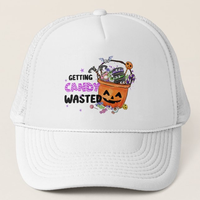 Getting Candy Wasted Trucker Hat (Front)
