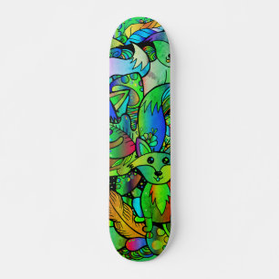 Getting Foxy Green Skateboard