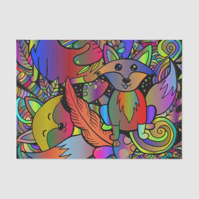 Getting Foxy  Tissue Paper (Front)