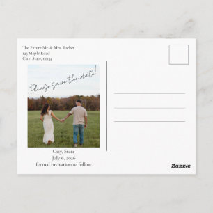 Getting Hitched Save the Date Postcard
