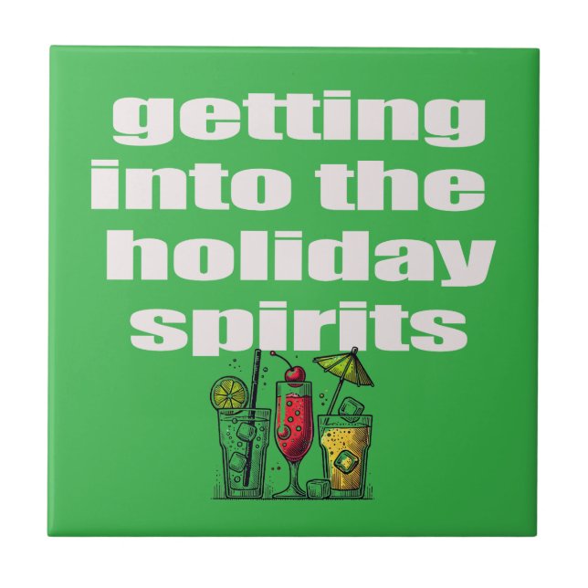 Getting Into The Holiday Spirits Tile (Front)