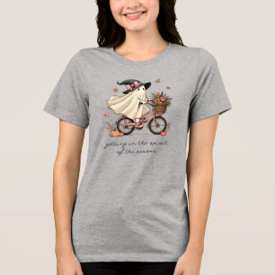 Getting into the Spirit Halloween Cute Tri-Blend Shirt
