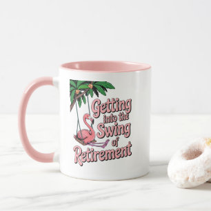 Getting into the Swing of Retirement Beach Life Mug