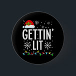 Getting Lit Bride Squad Bachelorette Bridal Party  6 Cm Round Badge<br><div class="desc">Getting Lit Bride Squad Bachelorette Bridal Party Christmas</div>