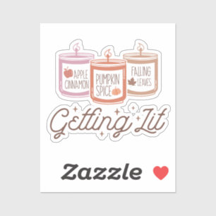Getting lit fall candles
