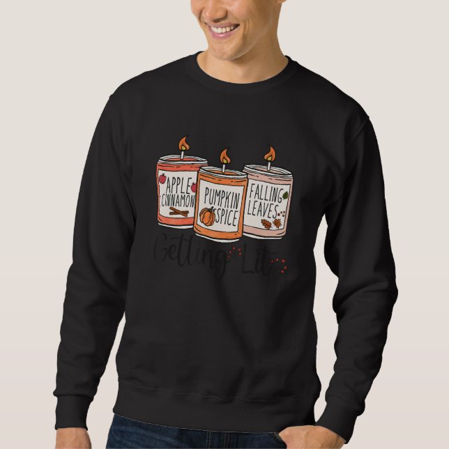 Getting Lit Fall Candles Sweatshirt (Front)