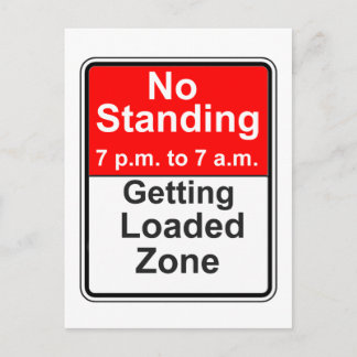 Getting Loaded Zone Postcard