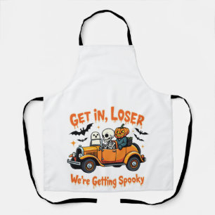 Getting Loser We're Getting Spooky Halloween Apron