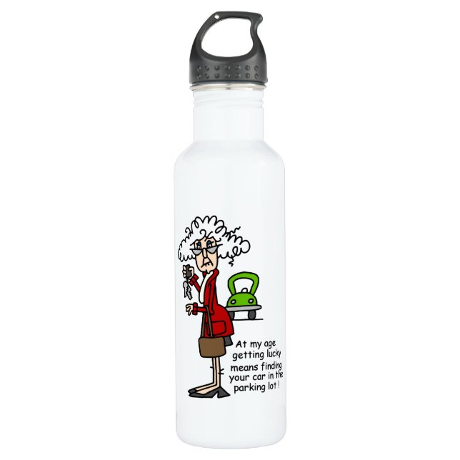 Getting Lucky Humour 710 Ml Water Bottle (Front)