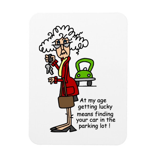 Getting Lucky Humour Magnet (Vertical)