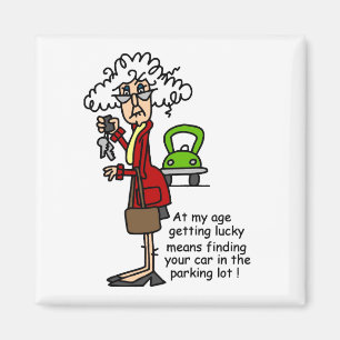 Getting Lucky Humour Magnet