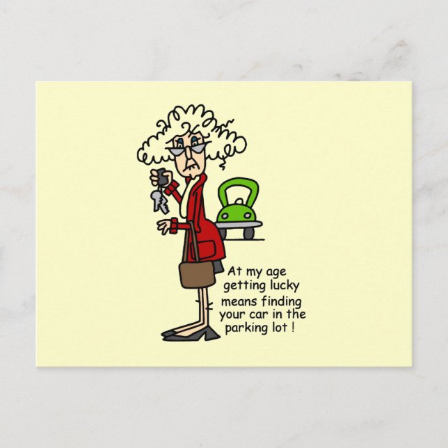 Getting Lucky Humour Postcard (Front)
