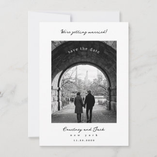 Getting married Black Save The Date