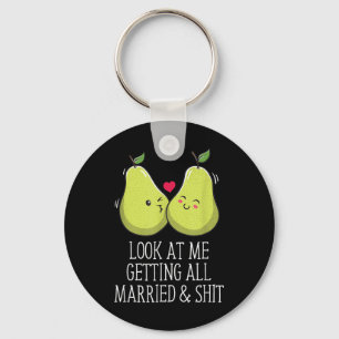 Getting Married Bride Groom Furture Wife Husband T Key Ring