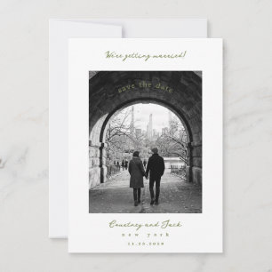 Getting married Olive Save The Date