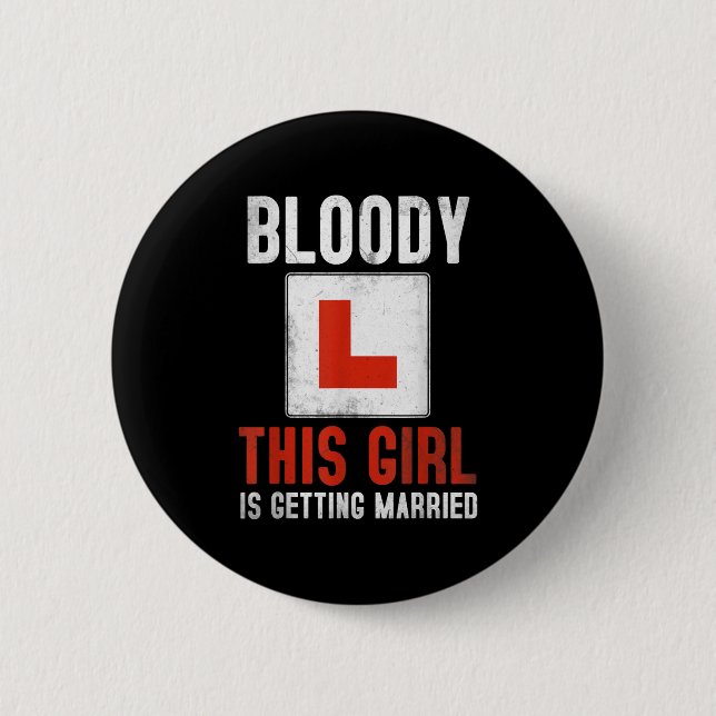 Getting Married Proposal Idea For Fiancée &amp; Wo 6 Cm Round Badge (Front)