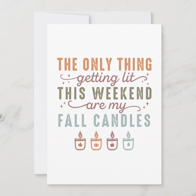 Getting My Fall Candles Card (Front)