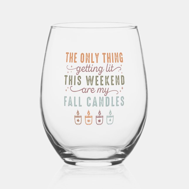 Getting My Fall Candles Stemless Wine Glass (Front)