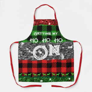 Getting My Ho Ho Ho On   Cute Christmas Apron