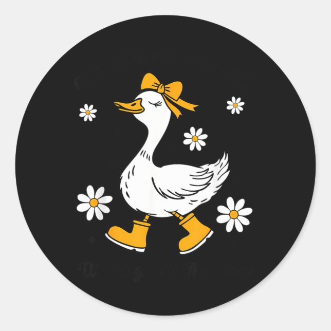 Getting My Steps in Walking with The Lord Classic Round Sticker (Front)