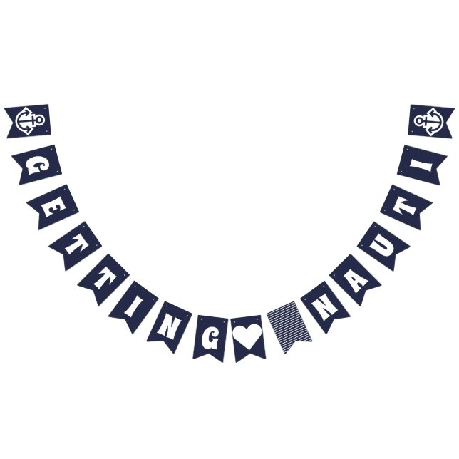 Getting Nauti Bachelorette Party Nautical Bunting (All)