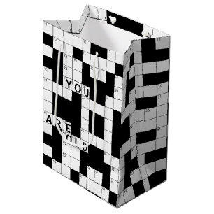 Getting Old Birthday Crossword Puzzle Medium Gift Bag