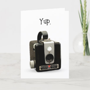 Getting Old Humour Birthday Retro Camera Card