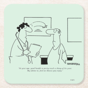 Getting Older Square Paper Coaster