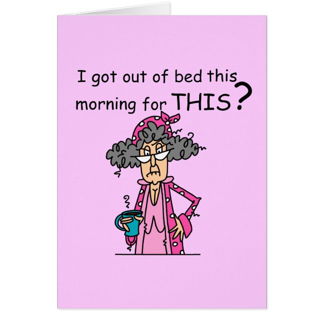 Getting Out of Bed Humour (Front)