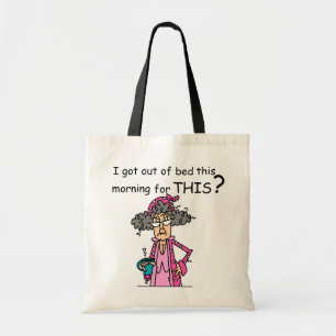 Getting Out of Bed Humour Tote Bag