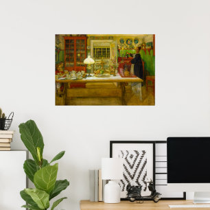 Getting Ready for a Game by Carl Larsson Poster