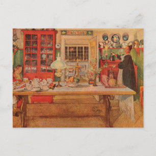 Getting Ready for a Game of Cards by Carl Larsson