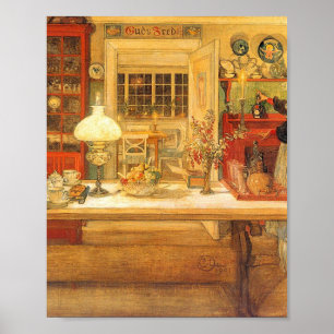 Getting Ready For A Game Of Cards By Carl Larsson Poster