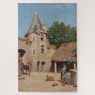 Getting Ready for the Hunt (Mediaeval Scene) Jigsaw Puzzle