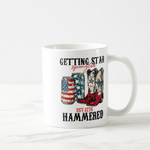 Getting Star Spangled Hammered Est 1776 Coffee Mug