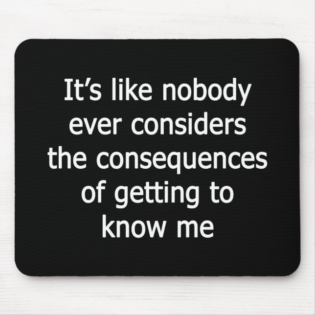 Getting to Know Me Mouse Pad (Front)
