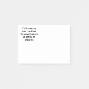 Getting to Know Me Post-it Notes