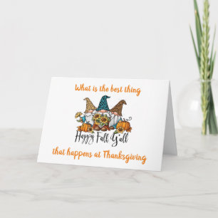 GETTING TOGETHER W/ FAMILY & FRIENDS THANKSGIVING CARD