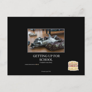 Getting Up For School Postcard