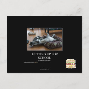 Getting Up For School Postcard