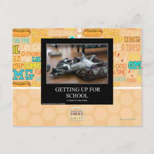 Getting Up For School Postcard