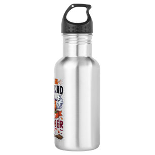 Getting Weird Halloween Pumpkin Ghosts Witch Hat_1 532 Ml Water Bottle