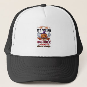 Getting Weird Halloween Pumpkin Ghosts Witch Hat_1 Trucker Hat
