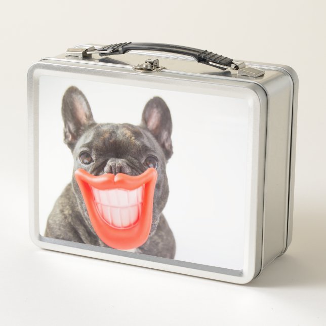 Getty Images | A Smiling Dog Metal Lunch Box (Front)