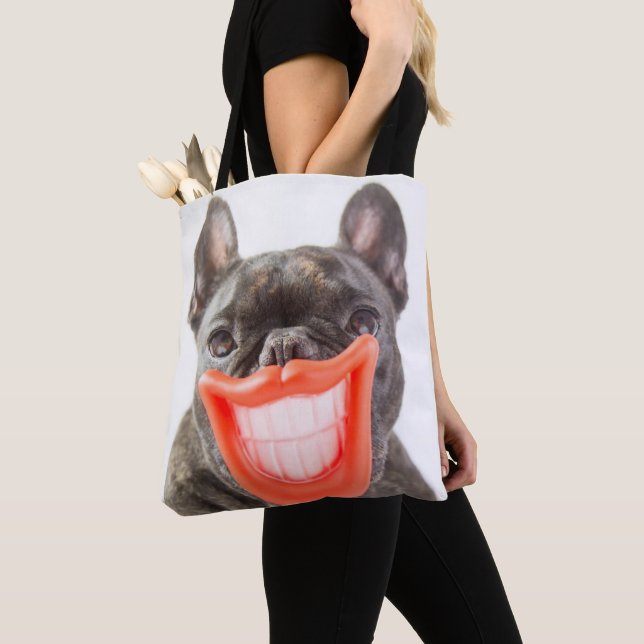 Getty Images | A Smiling Dog Tote Bag (Close Up)